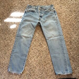 Classic Blue Men's Levi’s Jeans holes at crotch and pockets